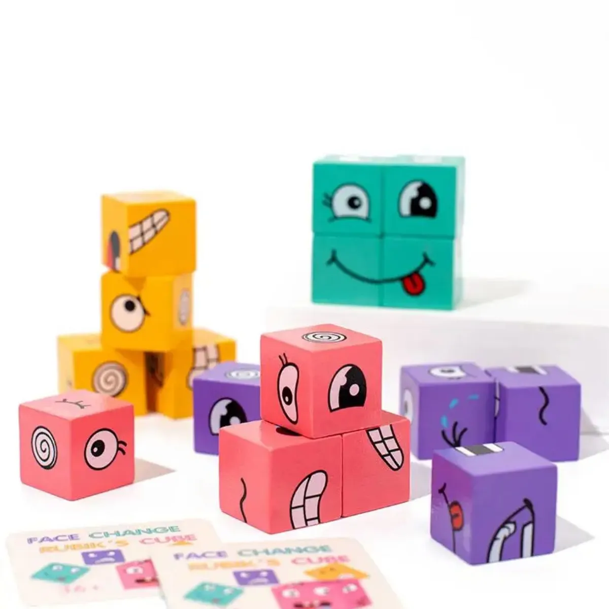 GENERICO - Juego De Expresión Cubo Cambia De Cara+campana
