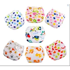 GENERICO - Pack 5 Pañales Tela Reutilizable + 5 Insertos De Microfibra