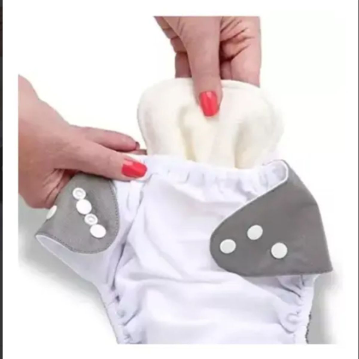 GENERICO - Pack 5 Pañales Tela Reutilizable + 5 Insertos De Microfibra