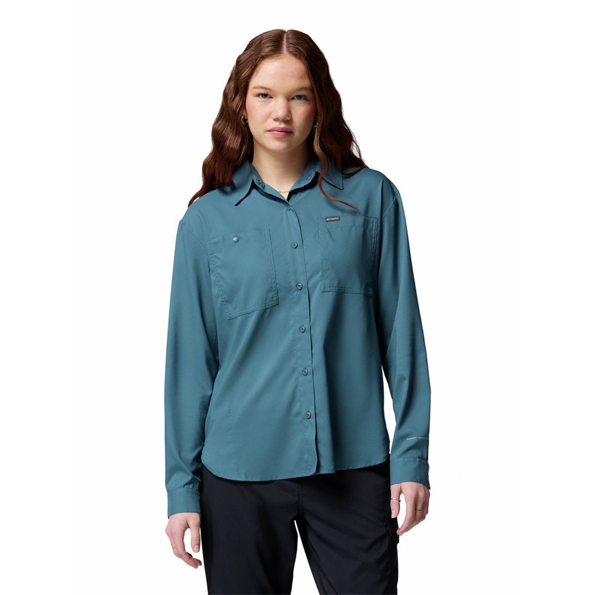 COLUMBIA - Blusa M/L Mujer Silver Ridge Utility Azul COLUMBIA