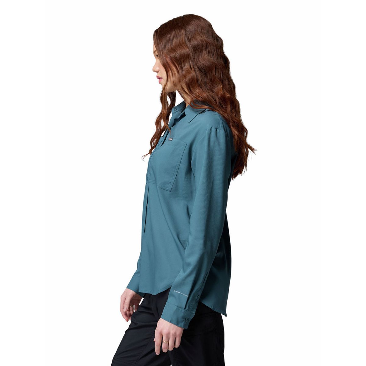 COLUMBIA - Blusa M/L Mujer Silver Ridge Utility Azul COLUMBIA