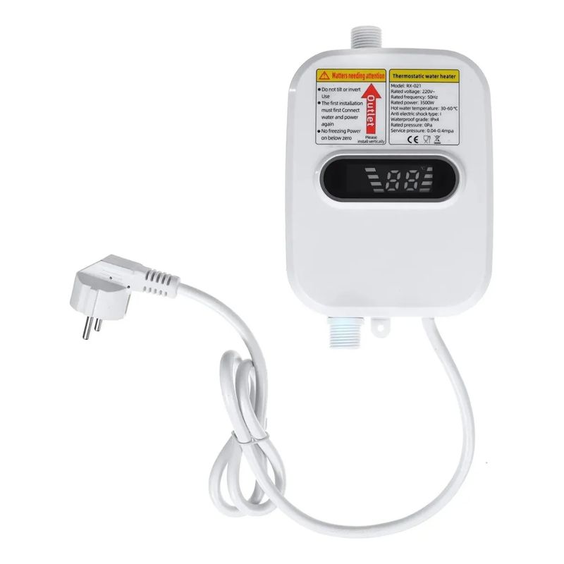 GENERICO - Mini Calentador de Agua Eléctrico Instantáneo