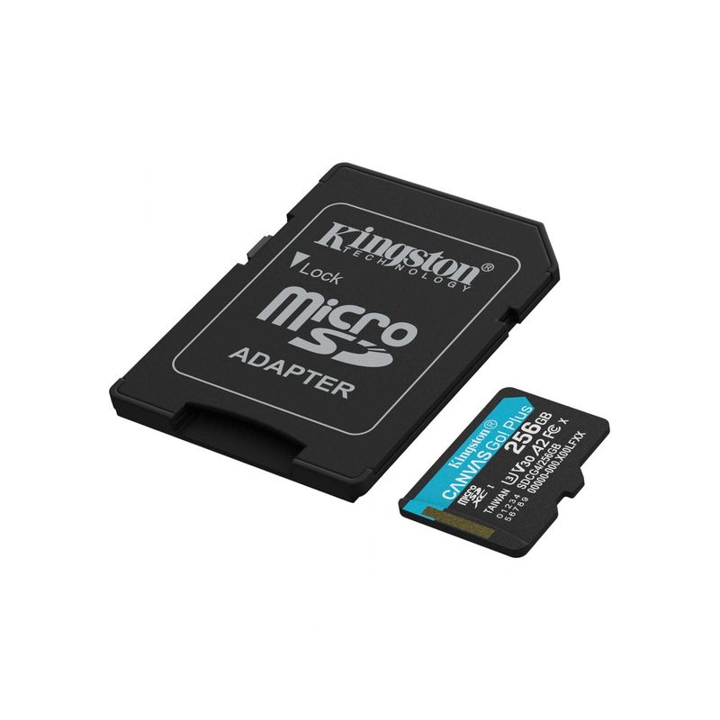 KINGSTON - Tarjeta de Memoria Kingston MicroSD Canvas Go Plus 256GB