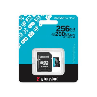 Imagen 2 del producto Tarjeta de Memoria MicroSD Canvas Go Plus 256GB