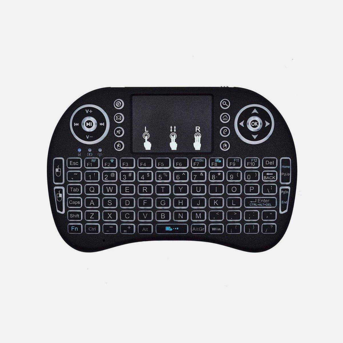 TECNOLAB - TECLADO MINI USB INALAMBRICO 24GHZ RECARGABLE PSMART TV TL029