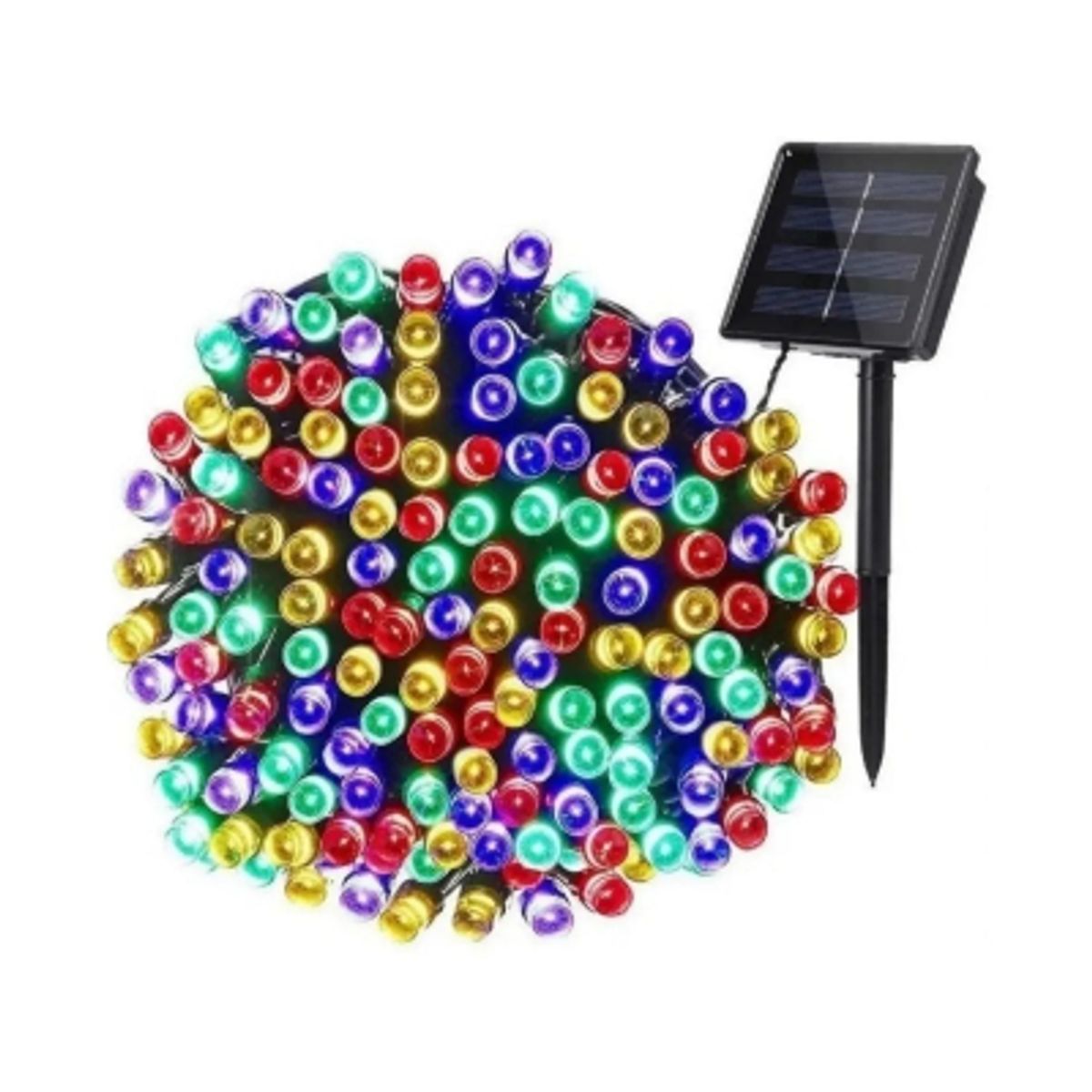 Pack x4 Luces Solares Guirnalda 10 Metros 100 Led multicolor, marca GENERICO - Foto 2