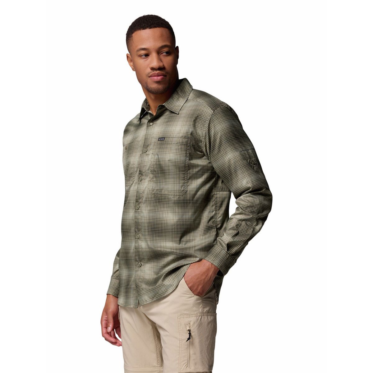 COLUMBIA - Camisa M/L Hombre Silver Ridge Utility Verde COLUMBIA