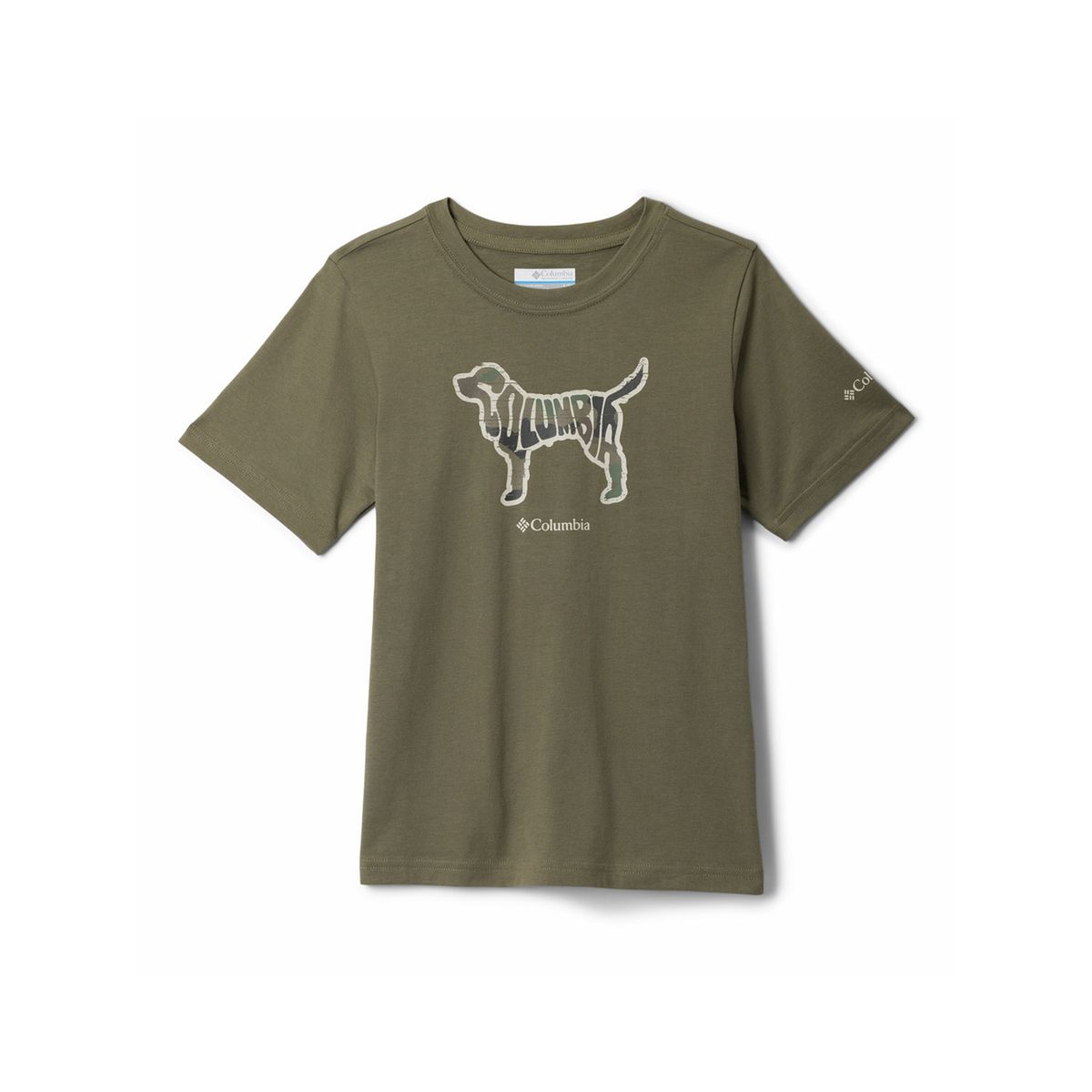 COLUMBIA - Polera Manga Corta Niño Valley Creek Verde COLUMBIA