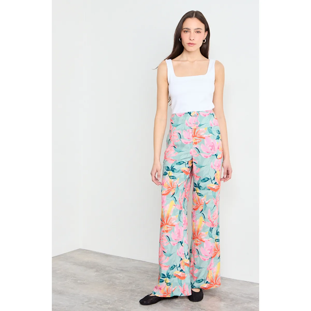IO - Pantalon Fantasia Mujer Verde Oliva Io