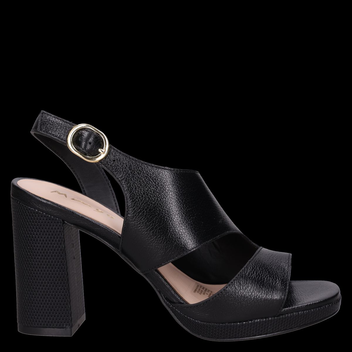 MINGO - Sandalia Mujer Formal Negro Mingo