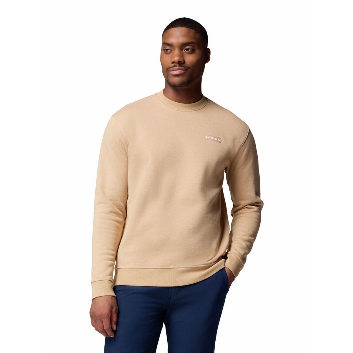 COLUMBIA - Polerón Hombre Meridian Creek Crew Beige COLUMBIA