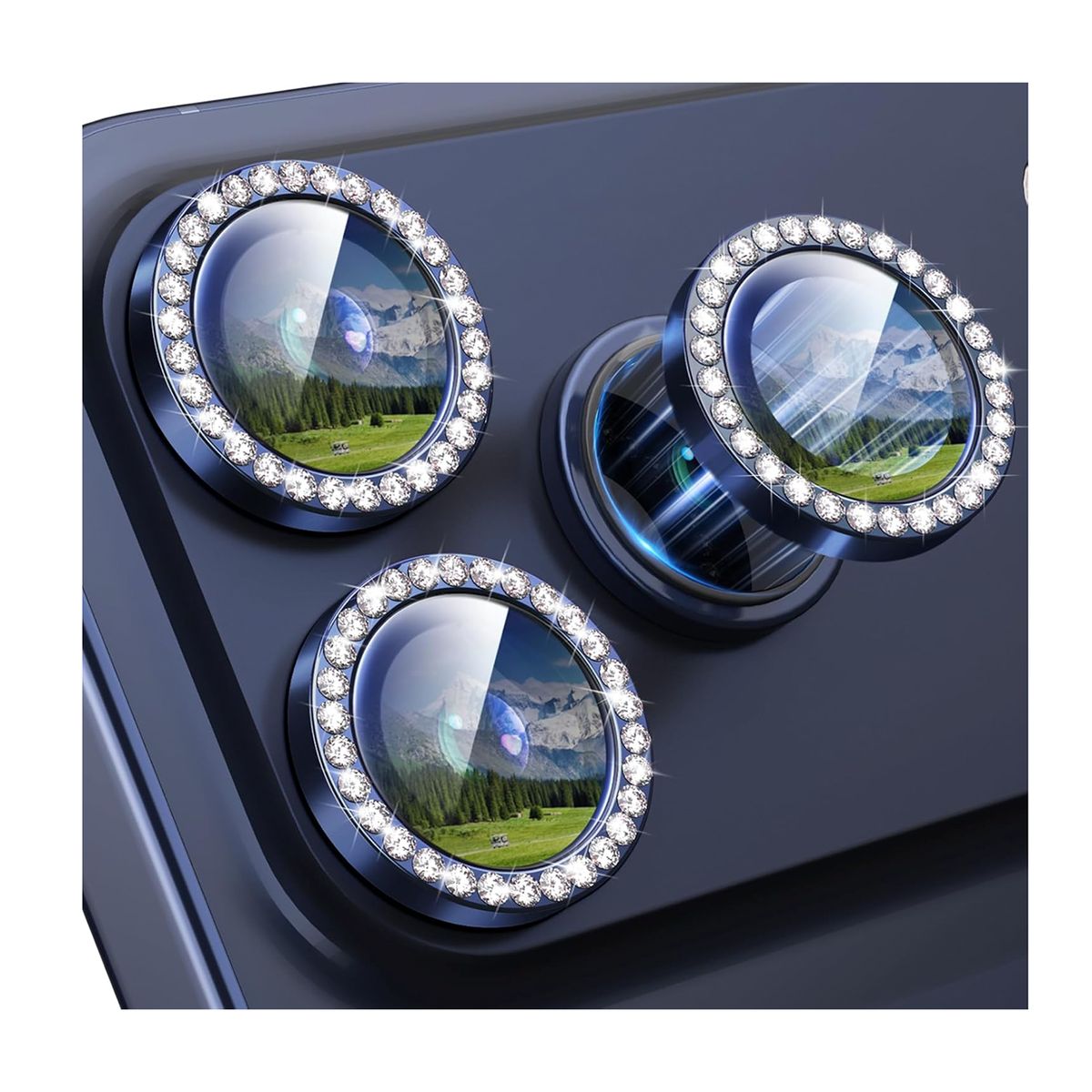 JOIGO - Lamina Protectora De Cámara Brillo Para iPhone 17 Pro Azul