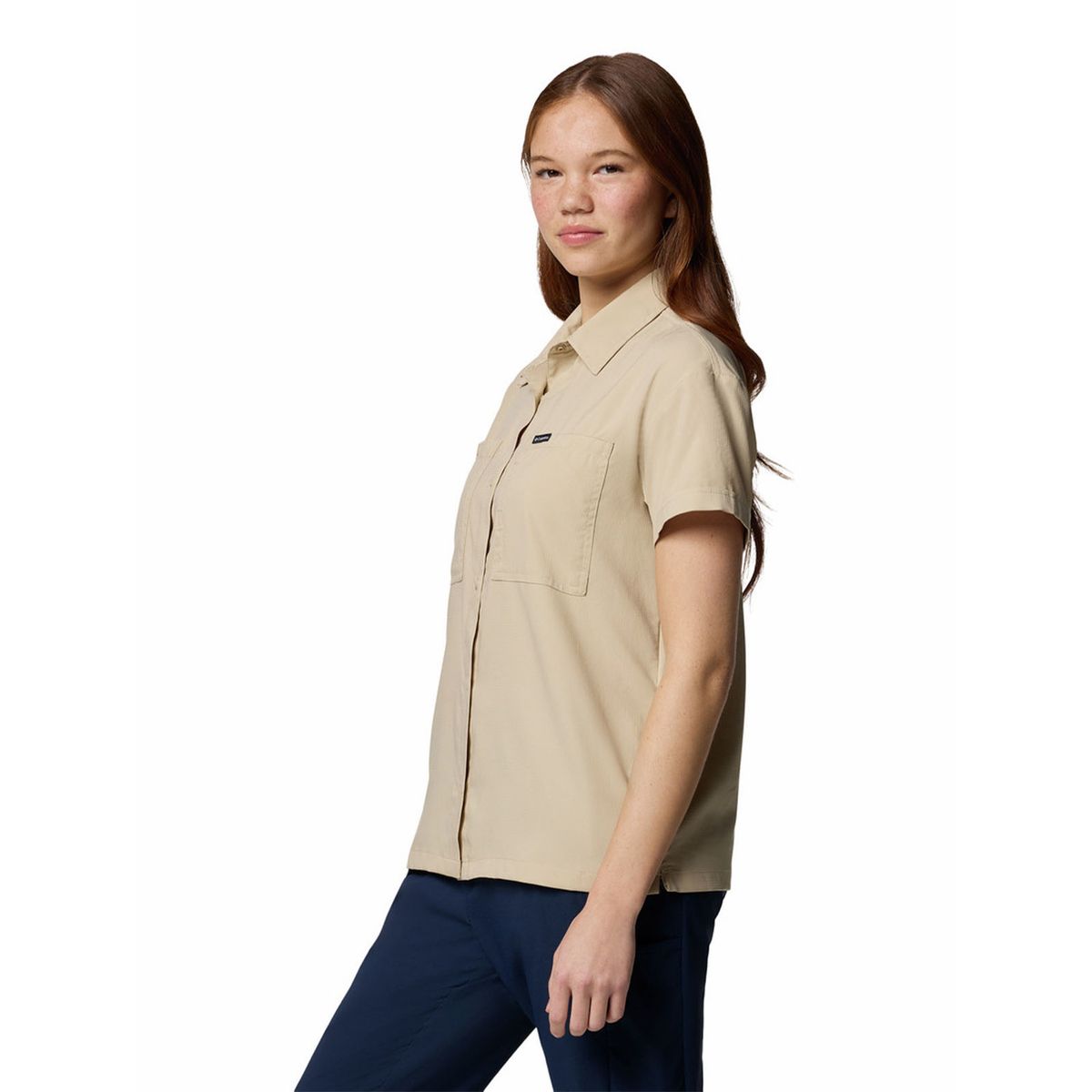 COLUMBIA - Camisa M/C Mujer Silver Ridge Utility Beige COLUMBIA