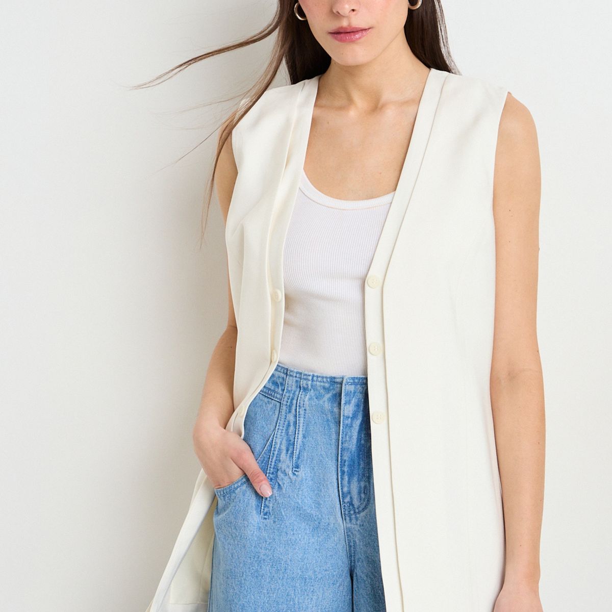 IO - Tapado Liso Mujer Crudo Io