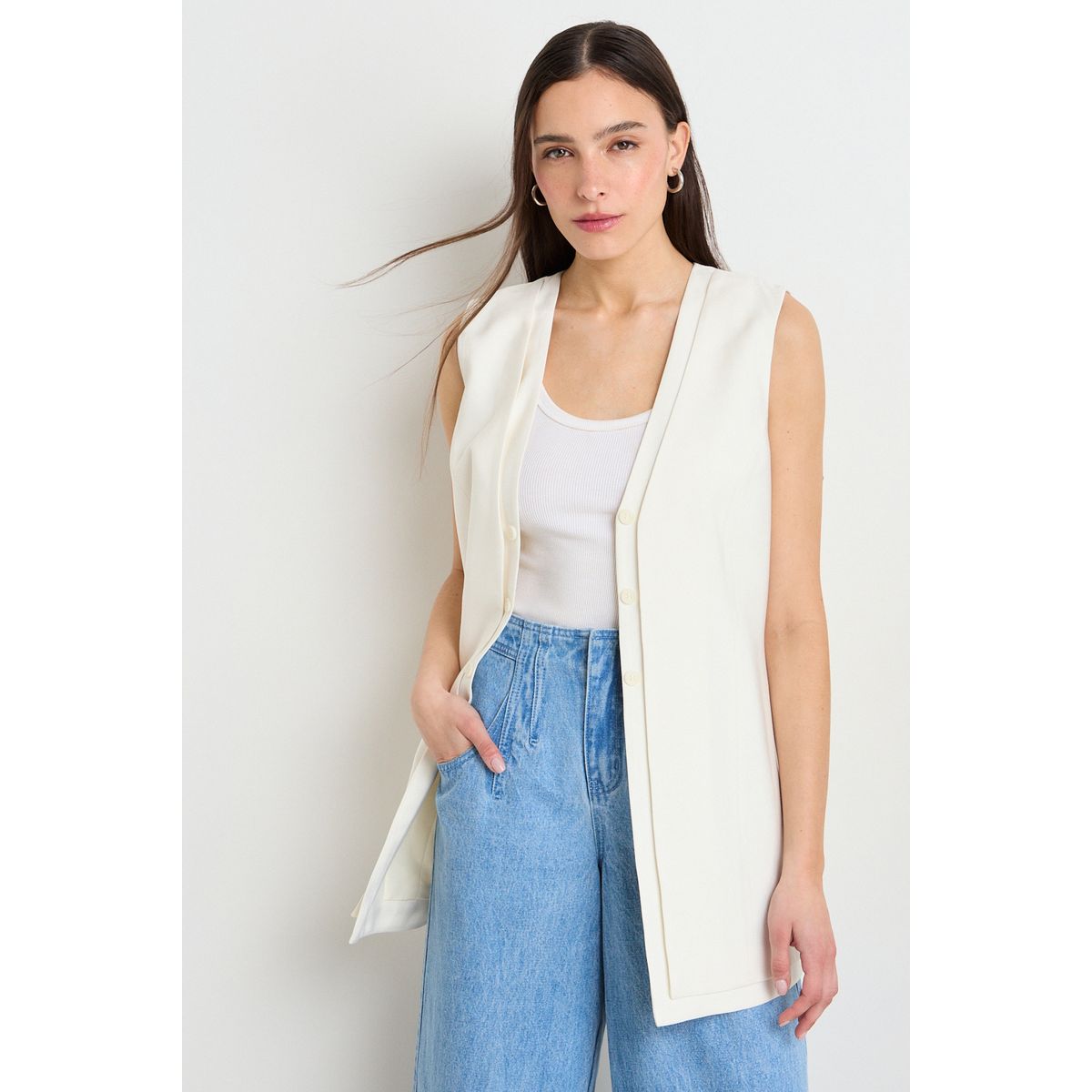 IO - Tapado Liso Mujer Crudo Io