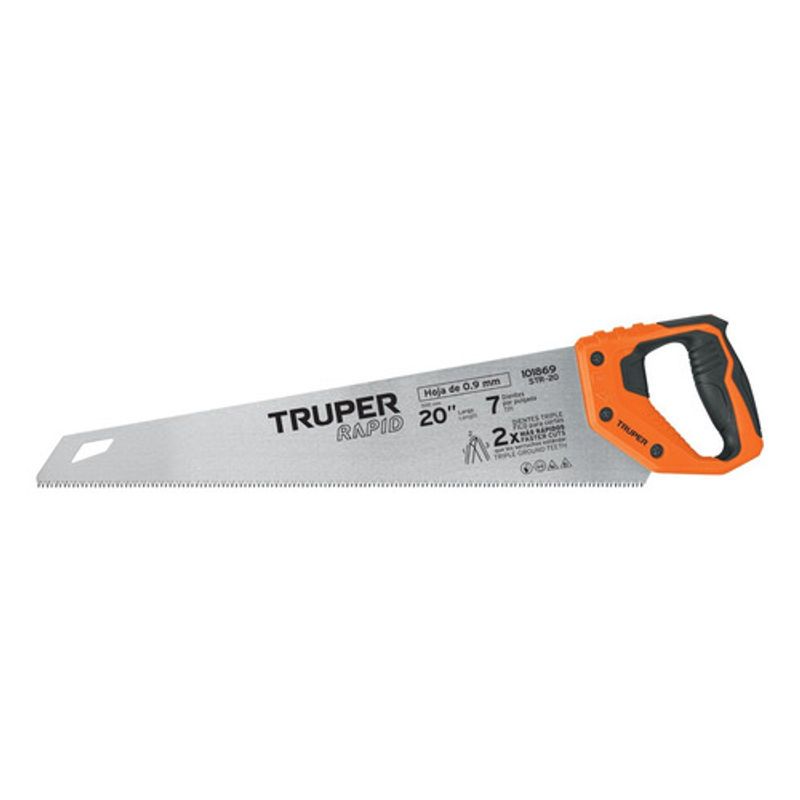 GENERICO - Serrucho Carpintero Rapid 20 PuLG 7 Dpp - Truper
