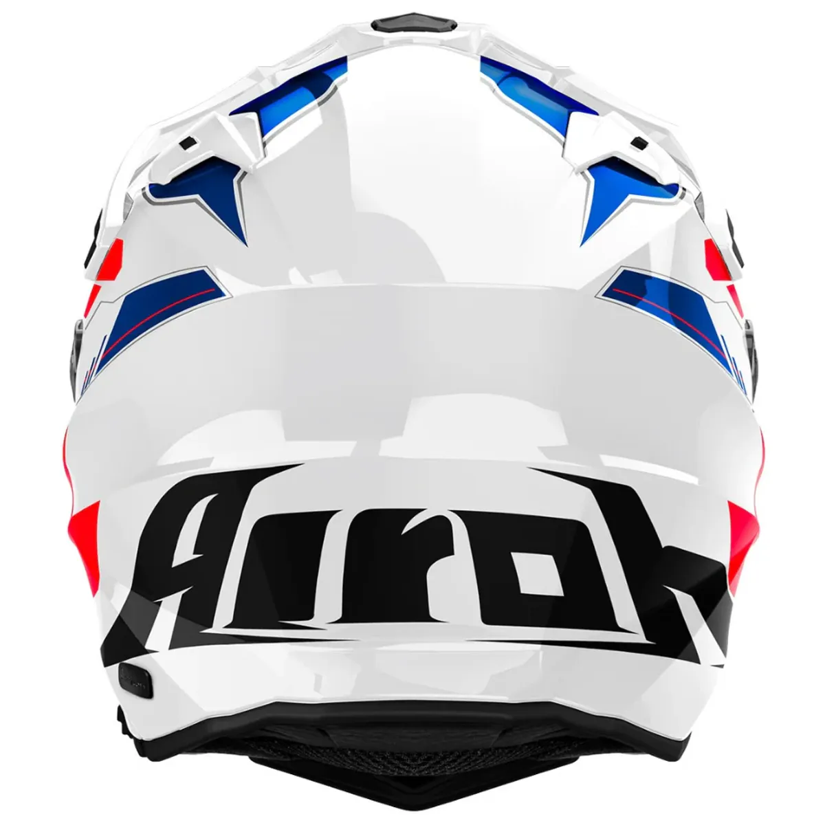 AIROH - Casco De Moto Airoh Commander 2 Reveal Militar Azul Rojo Brillo_.