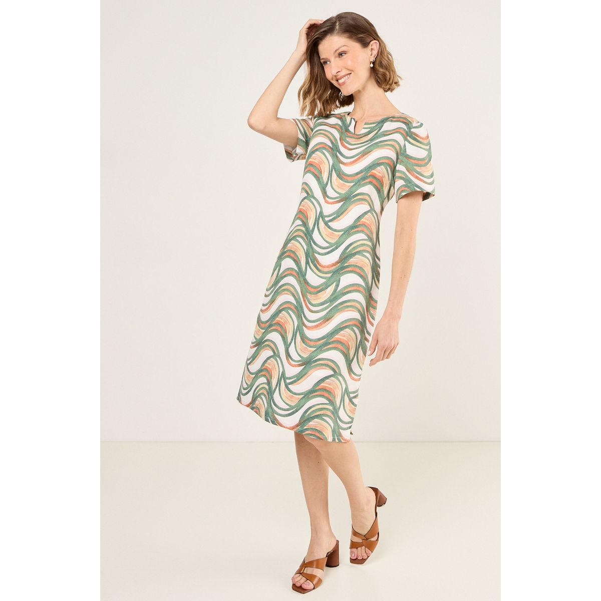 MA GRIFFE - Vestido Largo Mujer Beige Magriffe