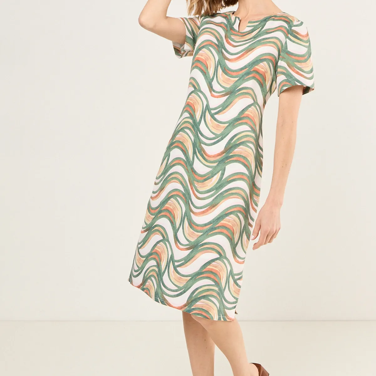 MA GRIFFE - Vestido Largo Mujer Beige Magriffe