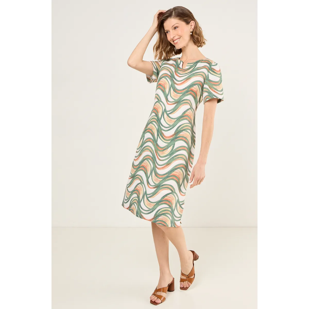 MA GRIFFE - Vestido Largo Mujer Beige Magriffe