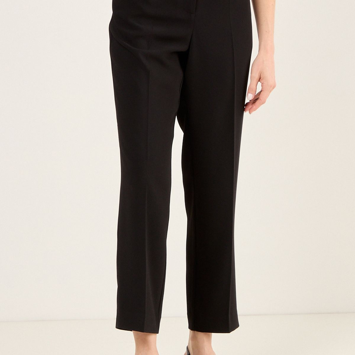 MA GRIFFE - Pantalon Formal Recto Mujer Negro Magriffe