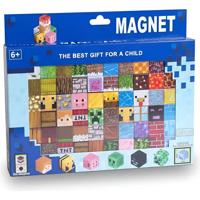 NO LOGO - Set 60 Bloques Magnéticos Pixeleados