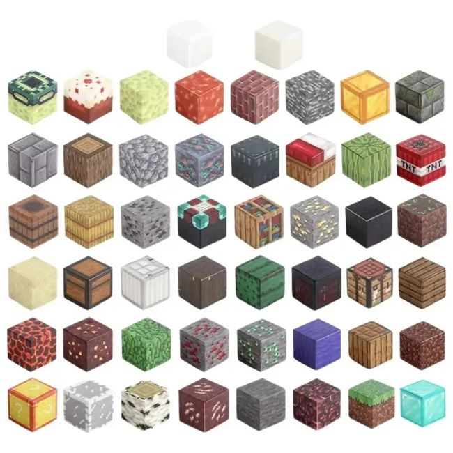 NO LOGO - Set 60 Bloques Magnéticos Pixeleados