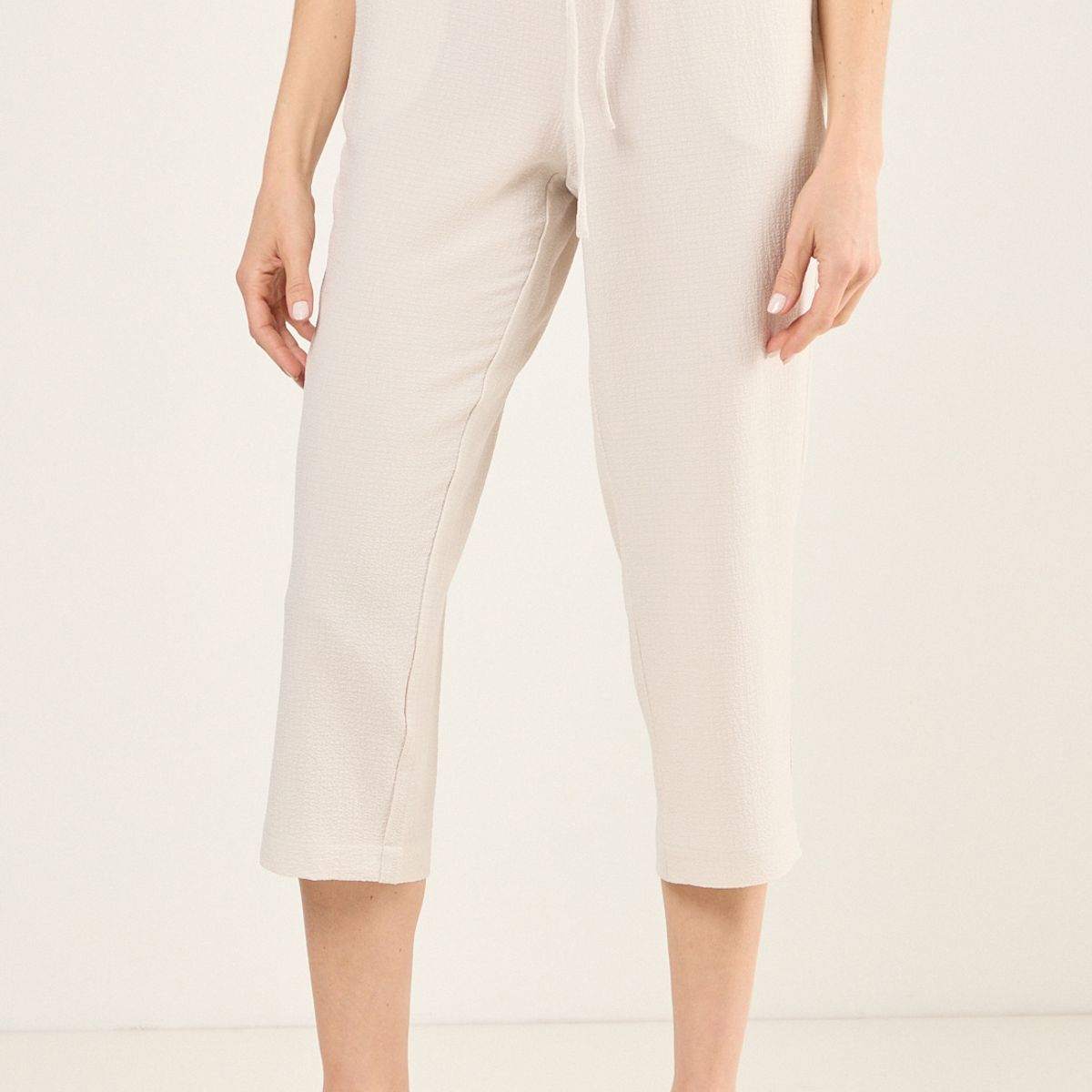 MA GRIFFE - Capri Liso Textura Mujer Beige Magriffe