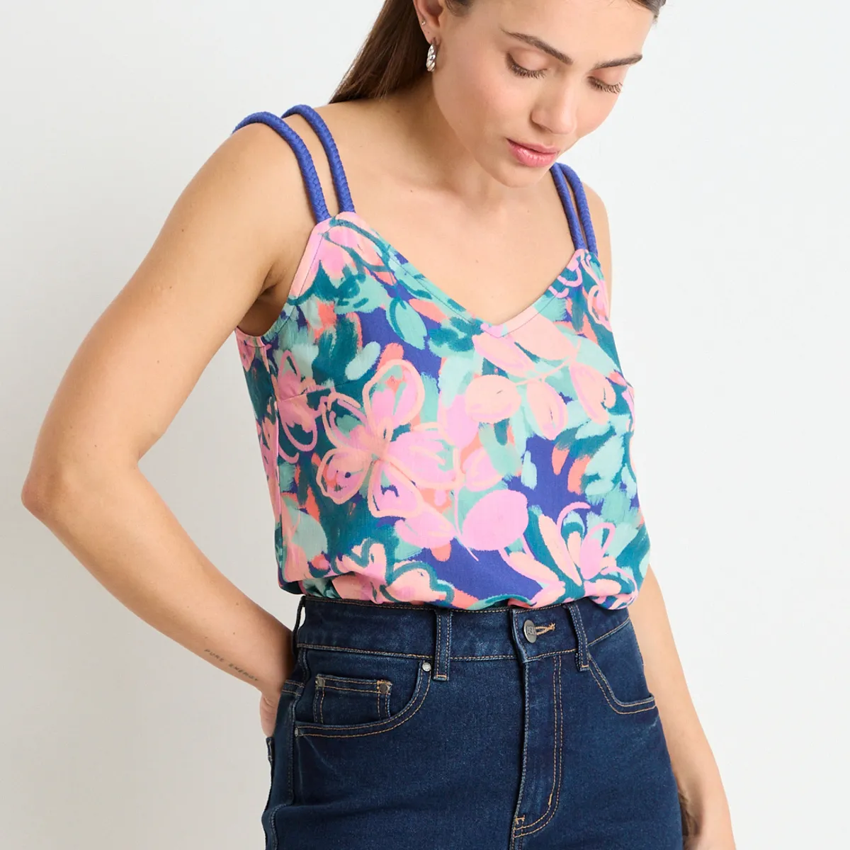 IO - Blusa Fantasia Mujer Fucsia Io