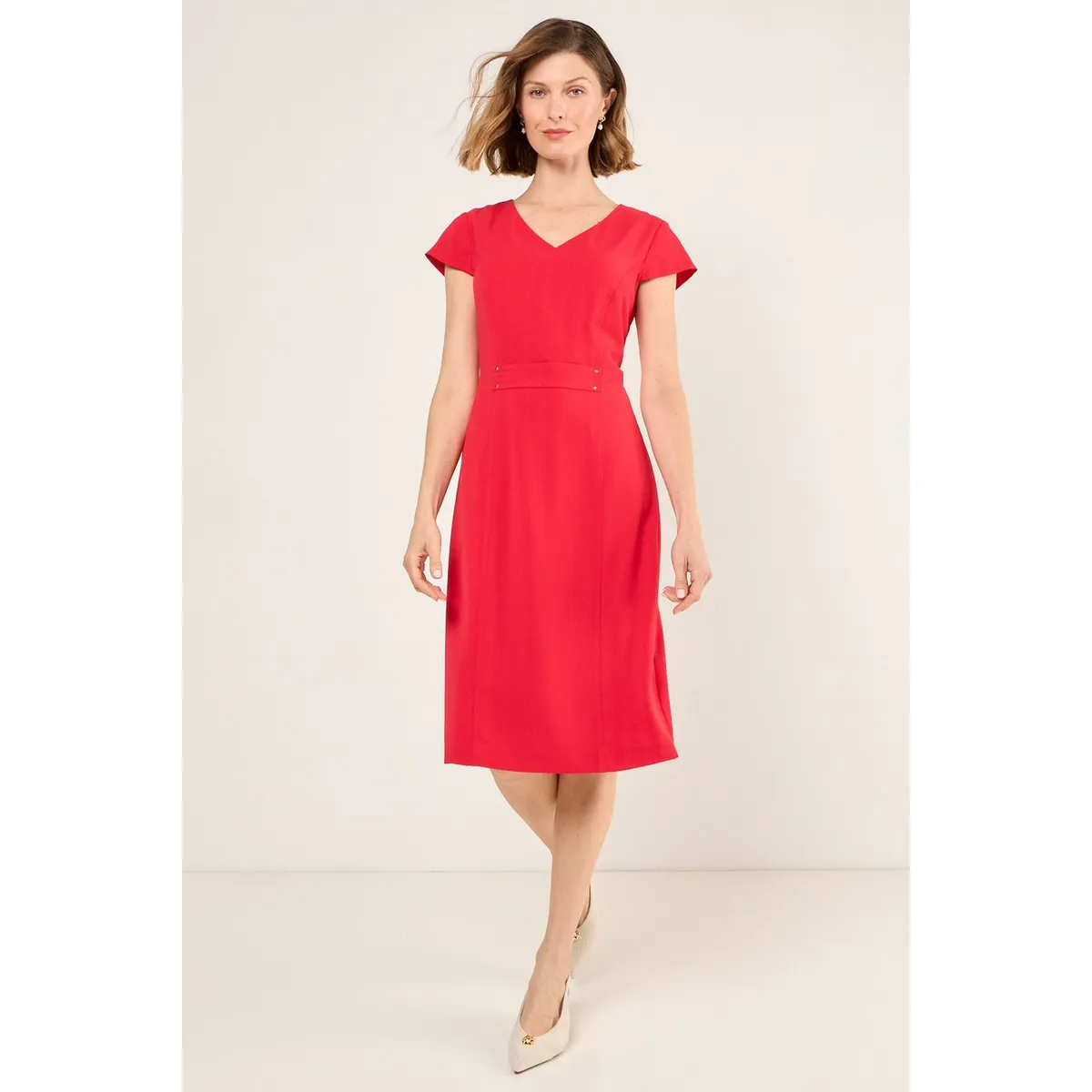 MA GRIFFE - Vestido Largo Mujer Rojo Magriffe
