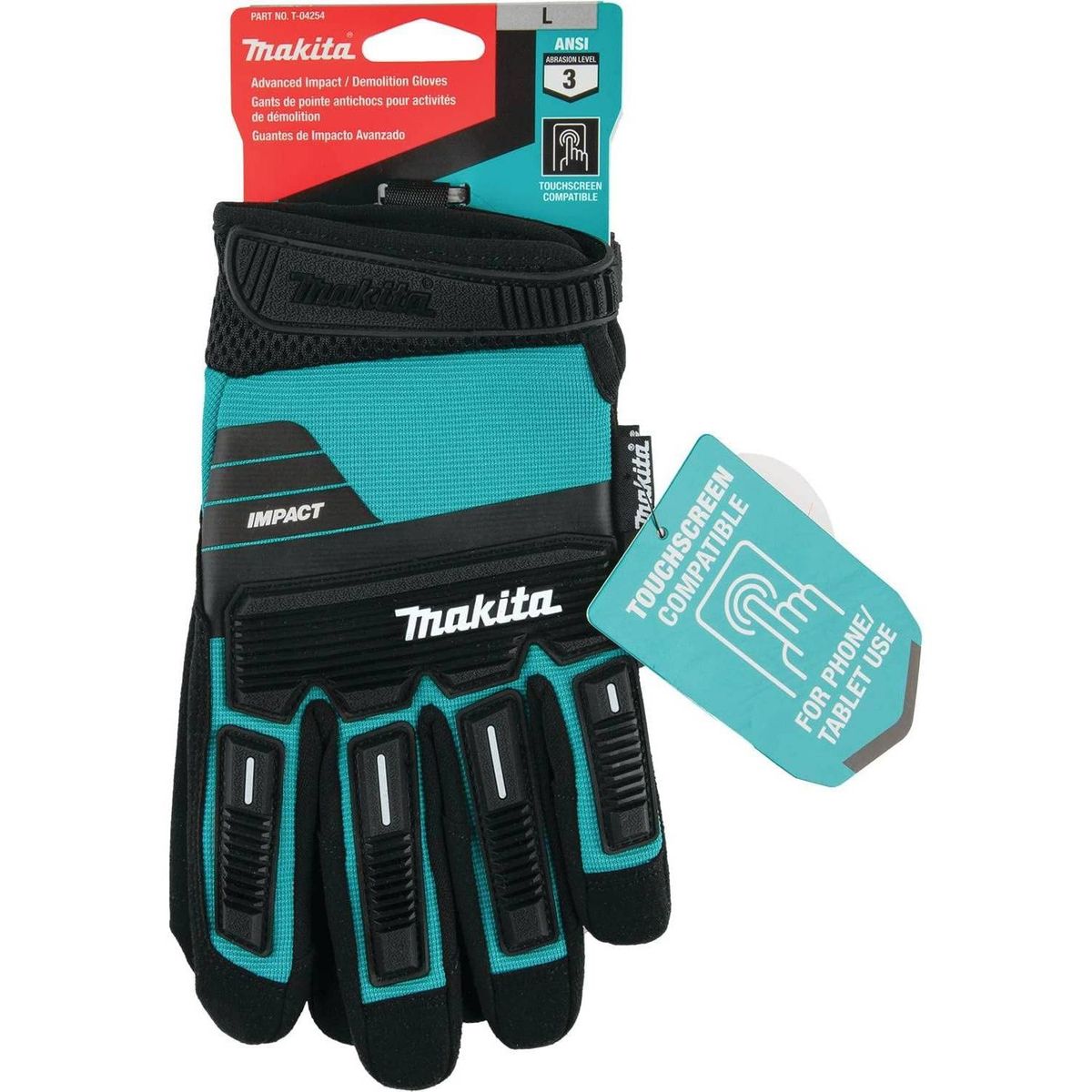 MAKITA - Guantes Avanzados de Demolición de Impacto L Makita T-04254