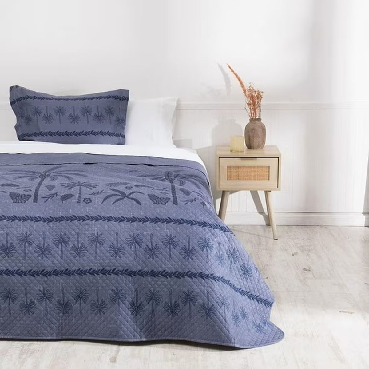 MASHINI - Quilt Cordoba Estampado 1.5 Plazas / Vegetacion – Mashini