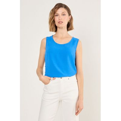 Imagen 2 del producto Blusa Sin Mangas Mujer Azul Magriffe