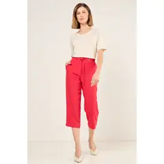 MA GRIFFE - Capri Liso Textura Mujer Rojo Magriffe