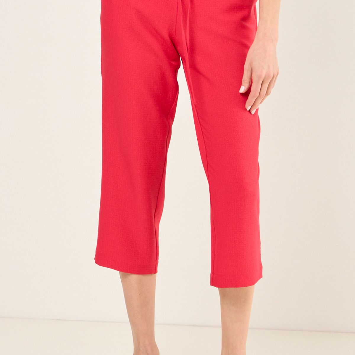 MA GRIFFE - Capri Liso Textura Mujer Rojo Magriffe