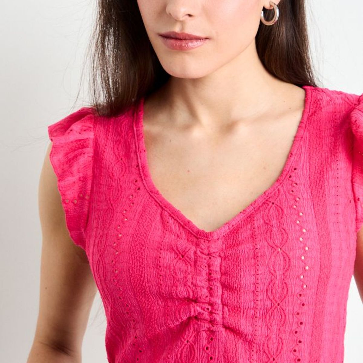 IO - Polera Lisa Mujer Fucsia Io