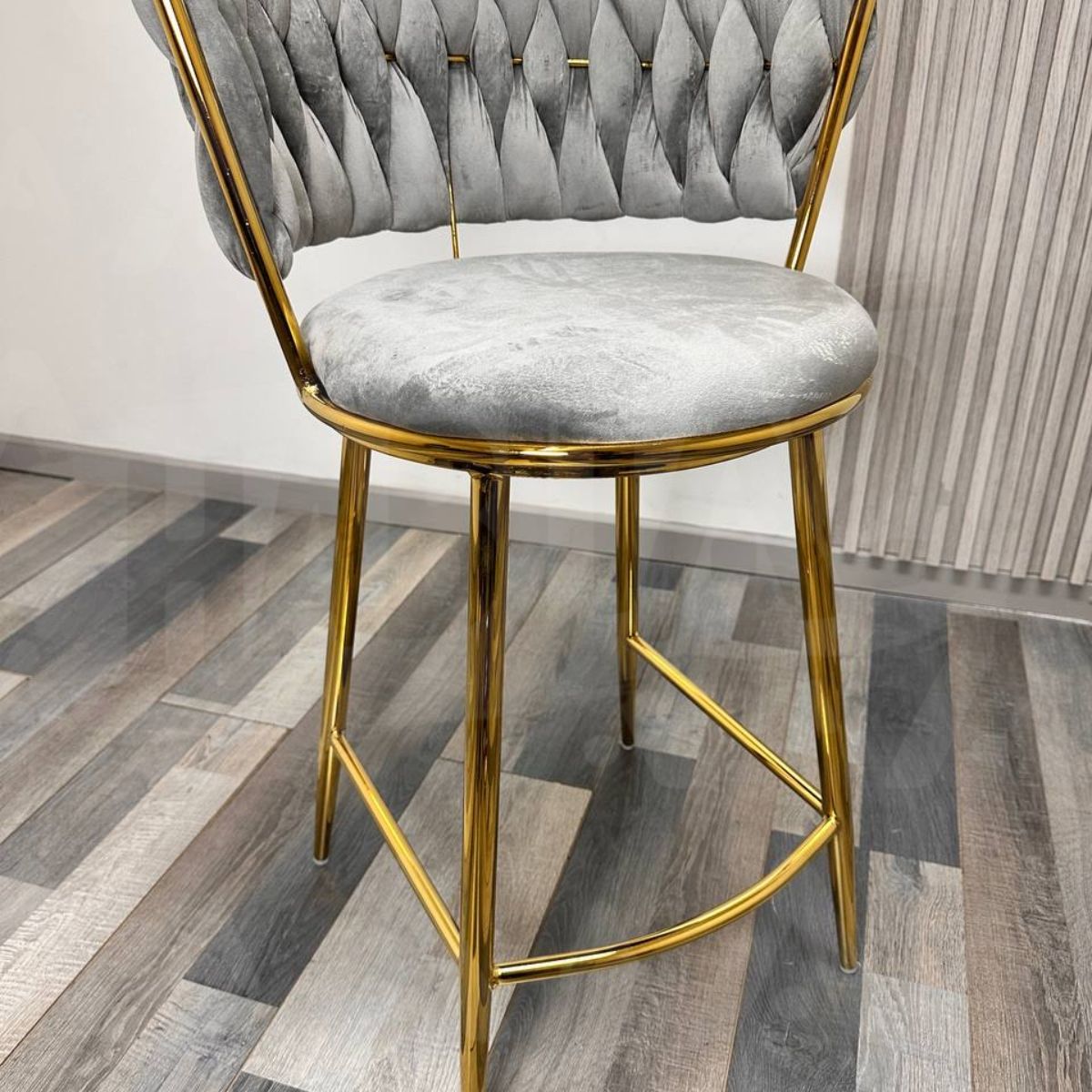 HABITA2 CHILE - Pack 2 Silla de Bar Queen de Terciopelo 66cm