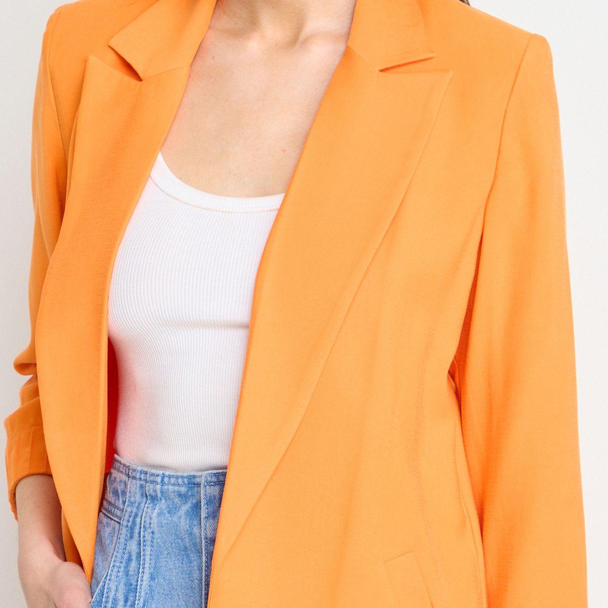 IO - Blazer Liso Mujer Naranjo Io