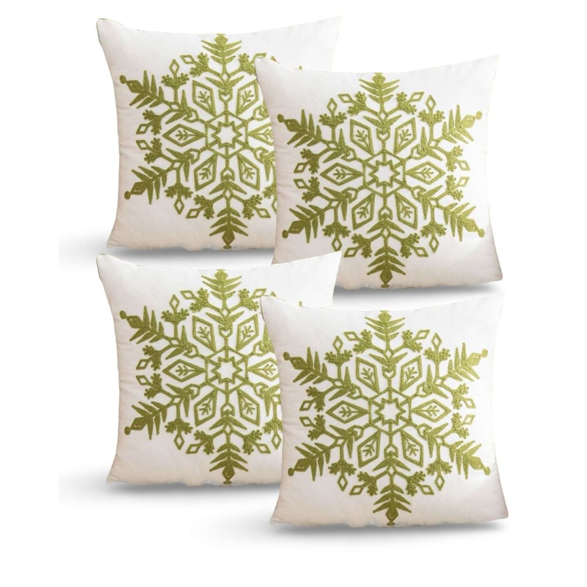 GENERICO - SET DE 4 FUNDAS DE COJIN PARA NAVIDAD K13