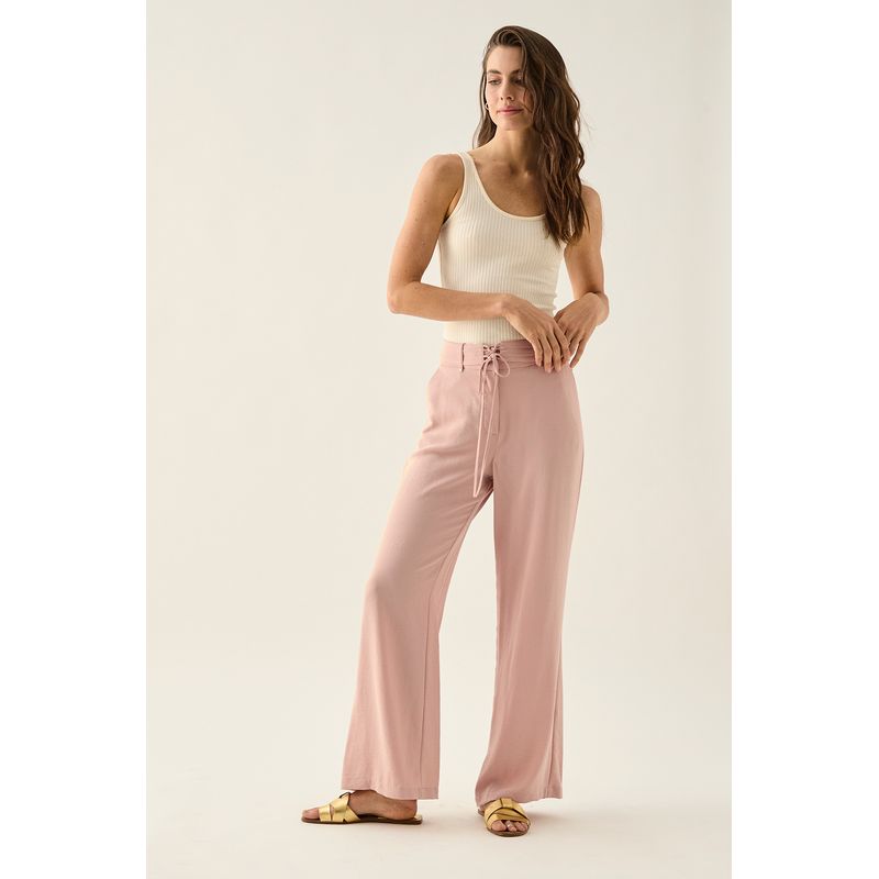 ASH - Pantalon Liso Mujer Rosa Ash