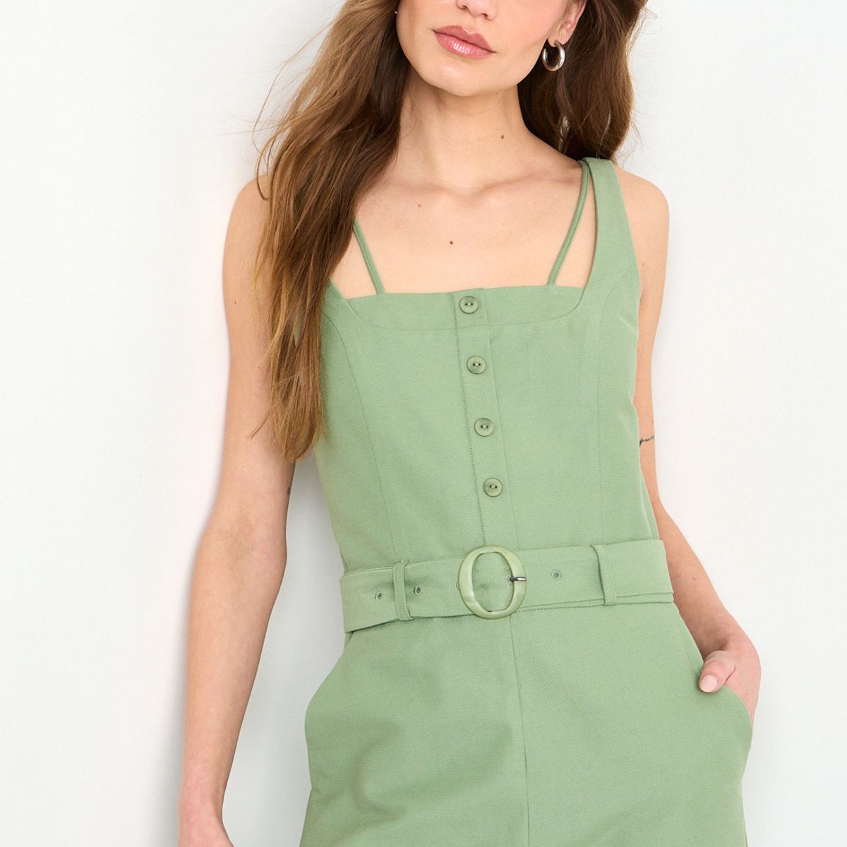 IO - Enterito Liso Mujer Verde Oliva Io