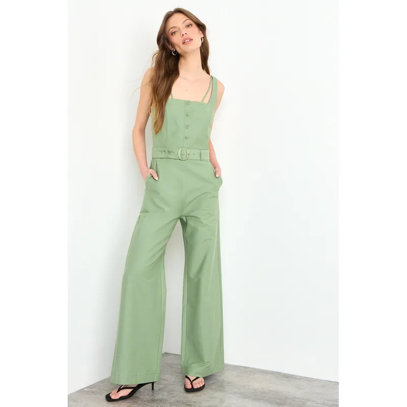 IO - Enterito Liso Mujer Verde Oliva Io