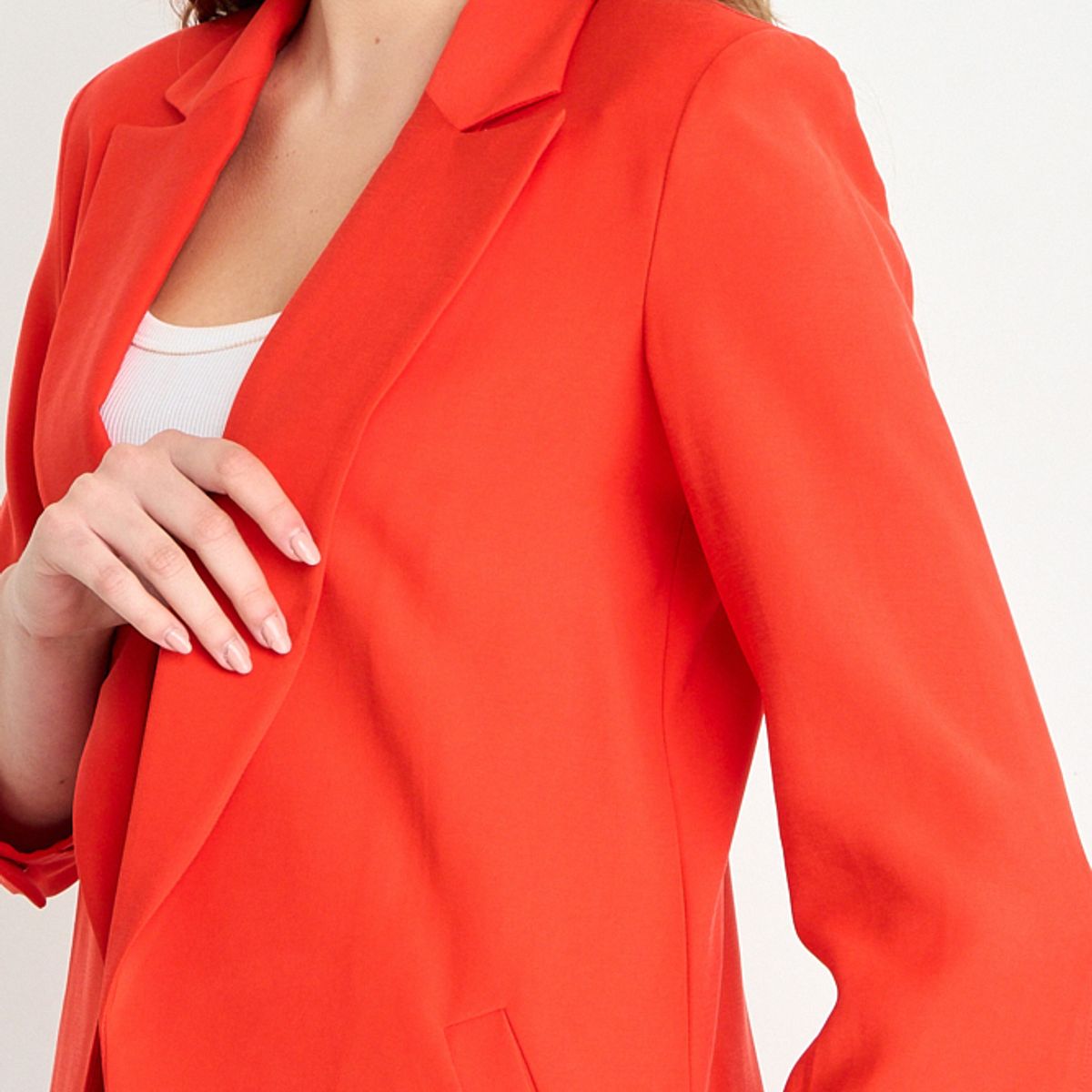 IO - Blazer Liso Mujer Rojo Io