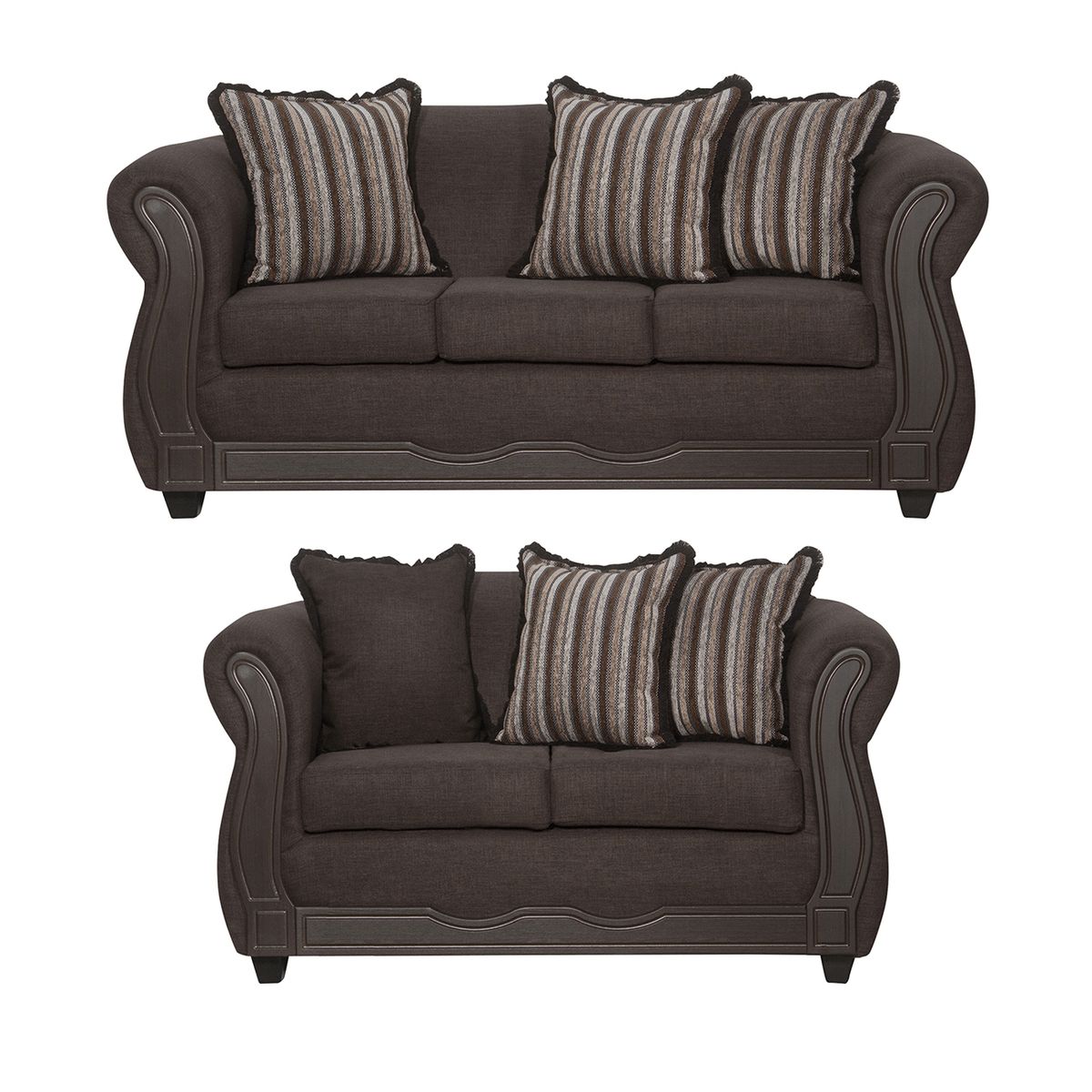 BLACK FACTORY - Juego de Living 3 2 Sofia