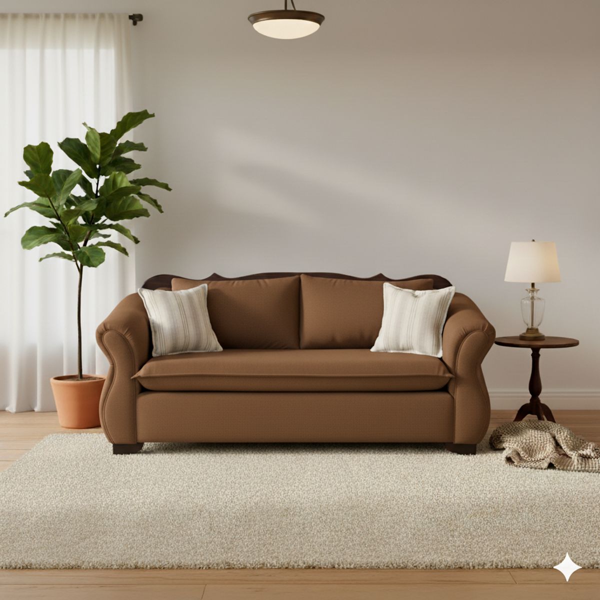SITIAL HOME - Living 311 Tripoli Cafe sofa 3 cuerpos Corona y resortes + 2 sitiales