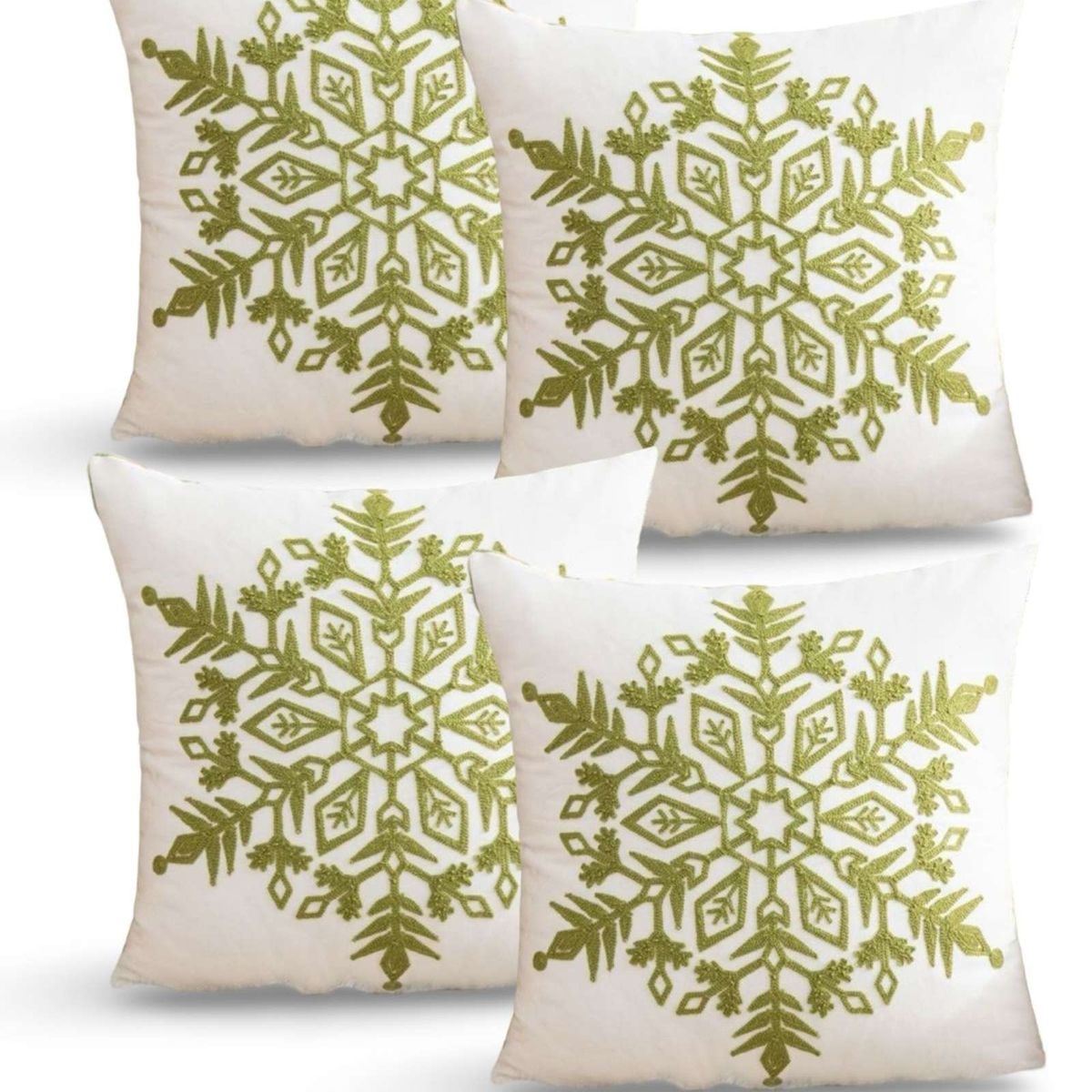 GENERICO - SET DE 4 FUNDAS DE COJIN PARA NAVIDAD K13