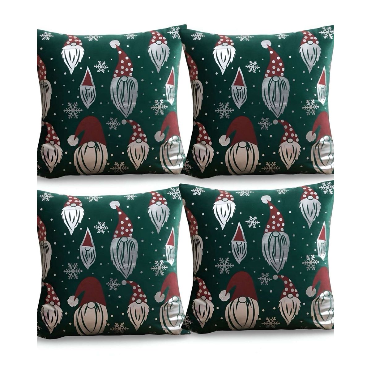 GENERICO - SET DE 4 FUNDAS DE COJIN PARA NAVIDAD M8