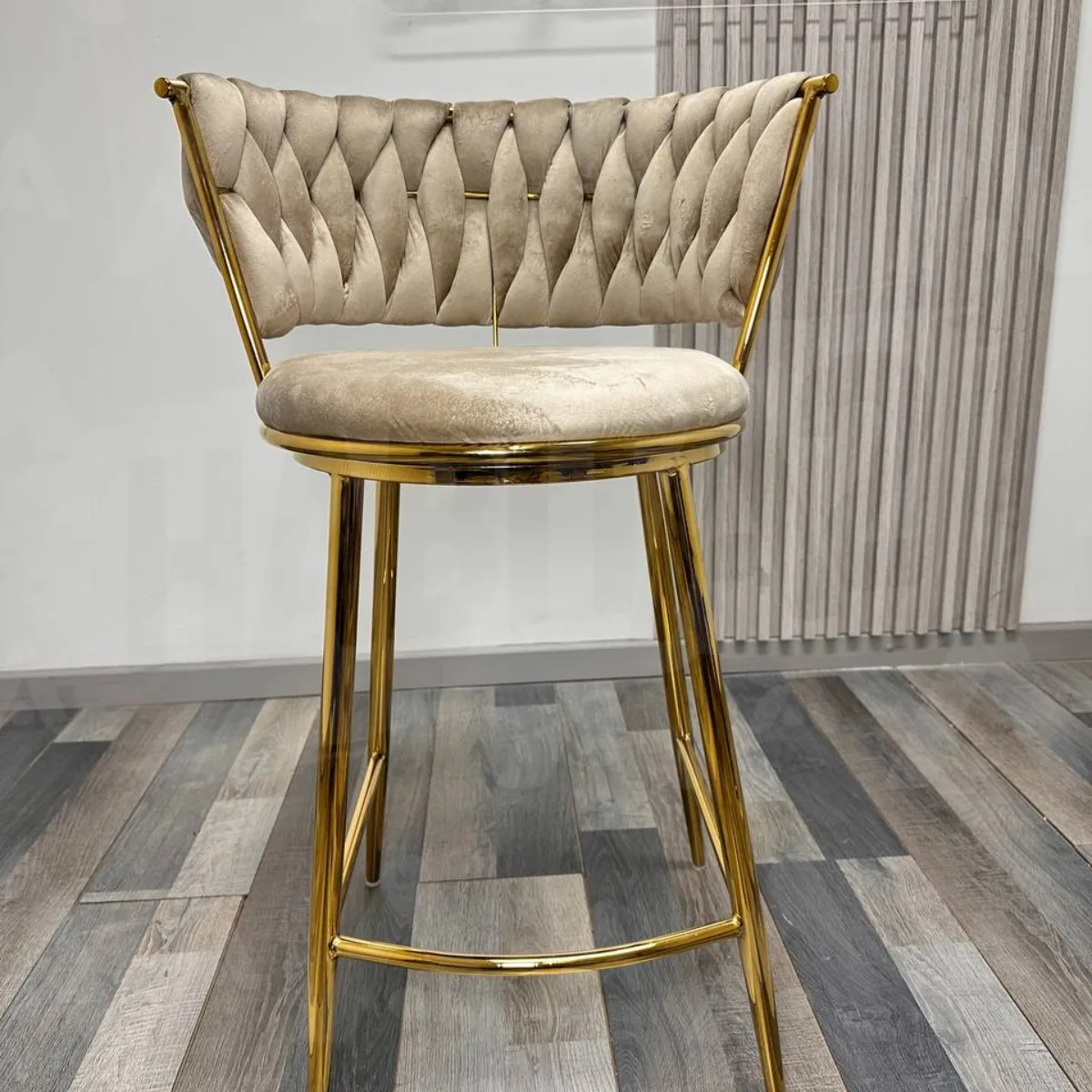 HABITA2 CHILE - Pack 4 Silla de Bar Queen de Terciopelo 66cm