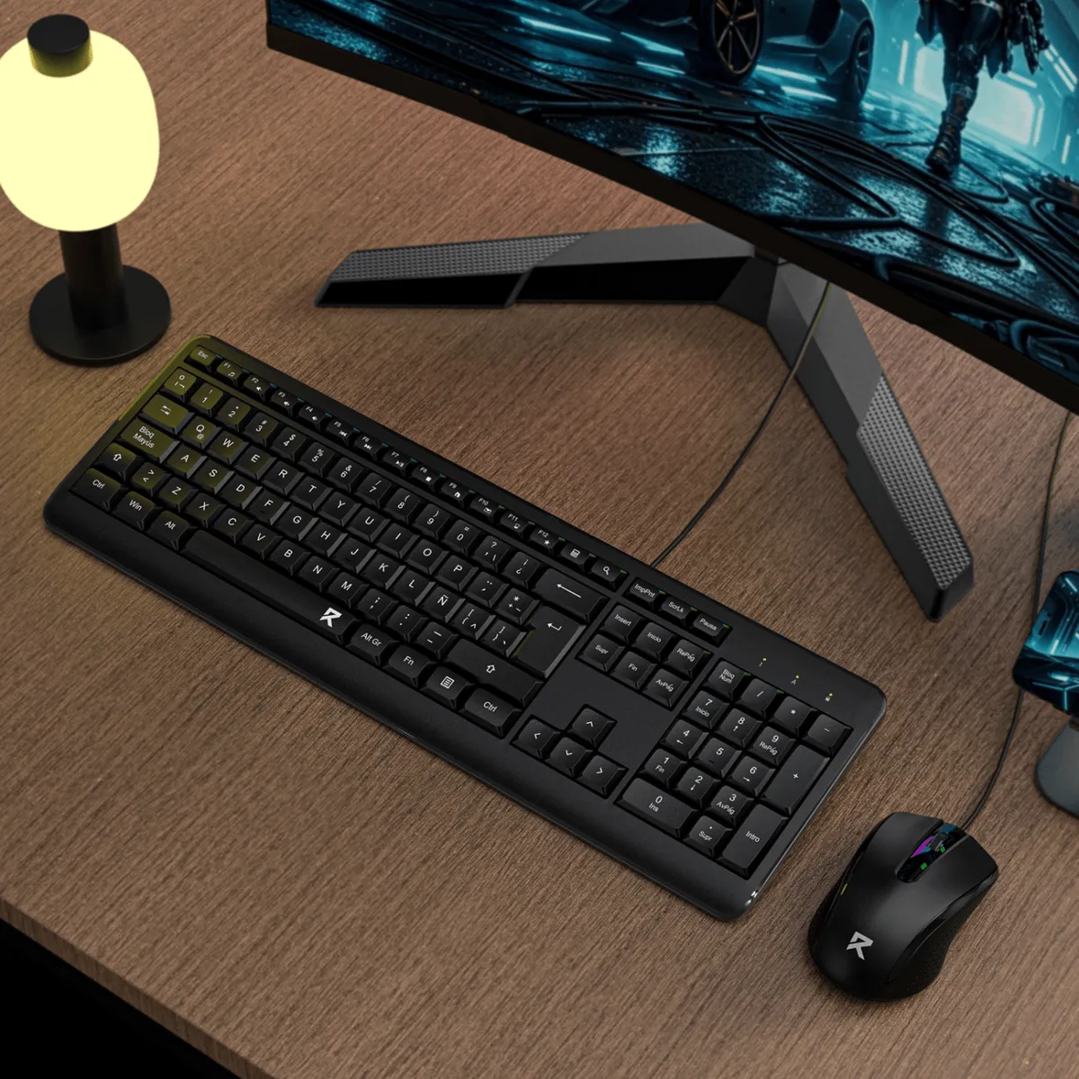 REDRAGON - Kit Teclado + Mouse Redragon BS7092 Español Negro