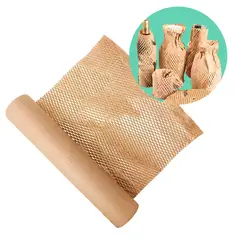 GENERICO - Rollo Papel Kraft Acolchado Embalaje Panal 50 Cm X 250 Mts